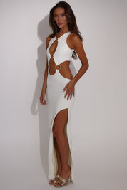 Celeste Ring Maxi Dress - Cream