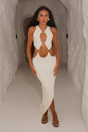 Celeste Ring Maxi Dress - Cream