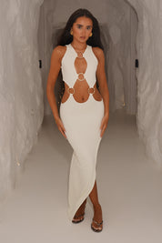 Celeste Ring Maxi Dress - Cream