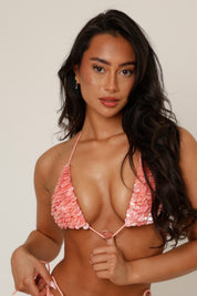 Concha Shell Bikini Top - Pink