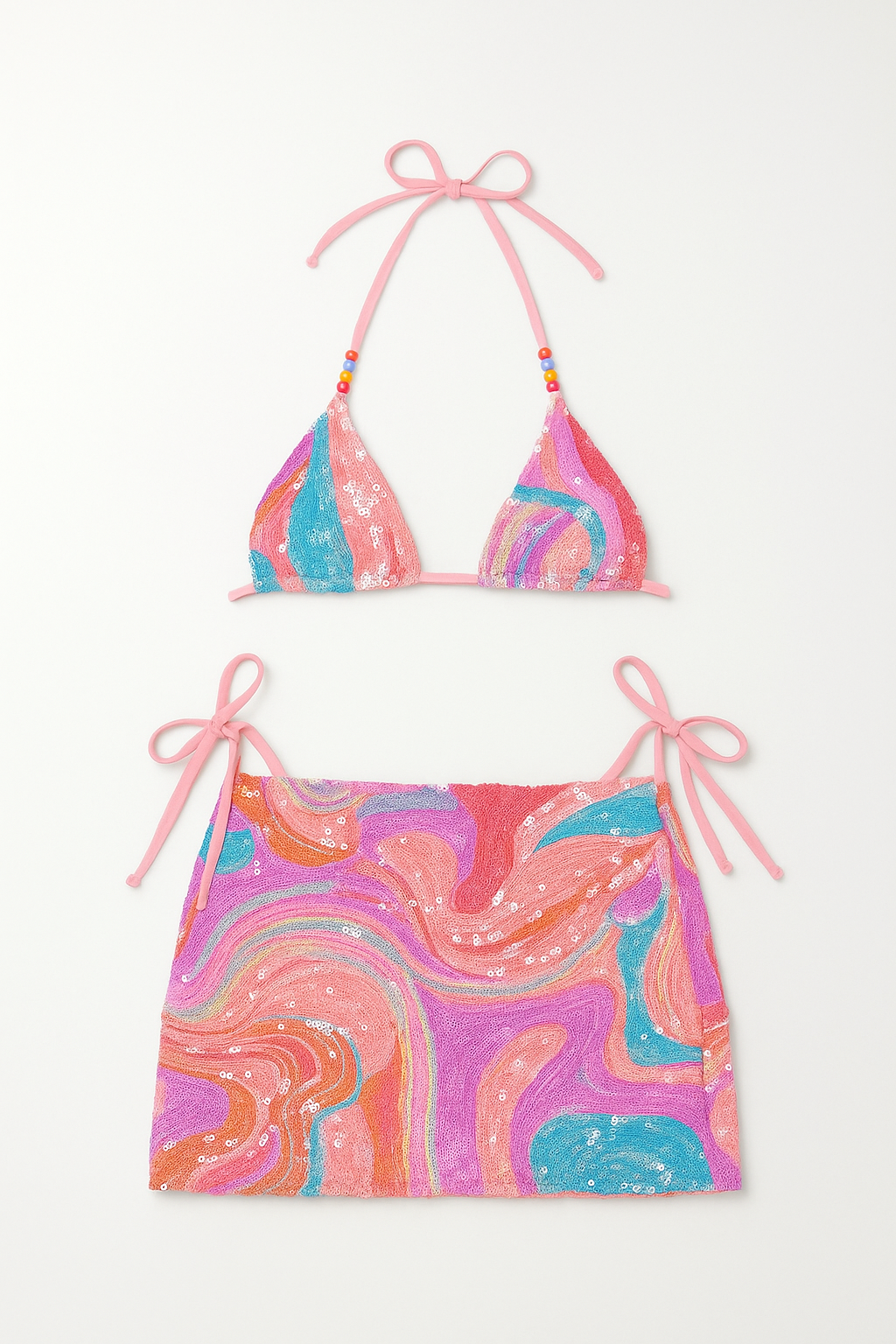 The Disco Sunset Sequin Skirt - Angle 2