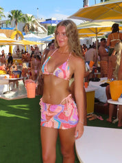 The Disco Sunset Sequin Skirt - Flat Lay